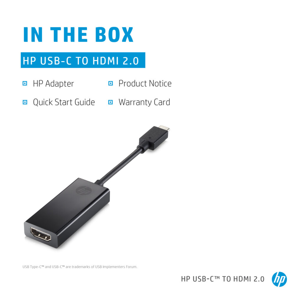 1WC36AA HP USB-C to HDMI 2.0 - IT-NATION